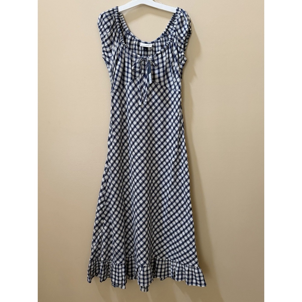 Universal Thread Co. Women's Puff Short Sleeve Maxi Sundress ~ Navy Size S NWT